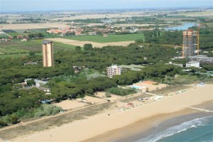 Vista dall'alto di Jesolo Pineta